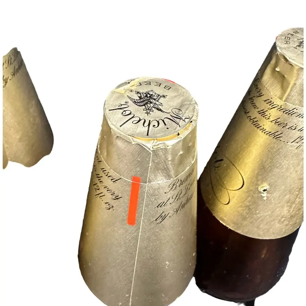 Michelob Beer Bottles 4 Sealed Display Only in Original Carton-Very RARE!
